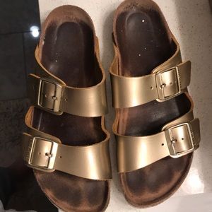 Gold Birkenstock’s